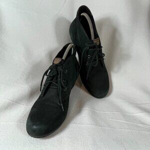 Cobb Hill Leather Suede Ankle Bootie Laurel Black Size US7.5